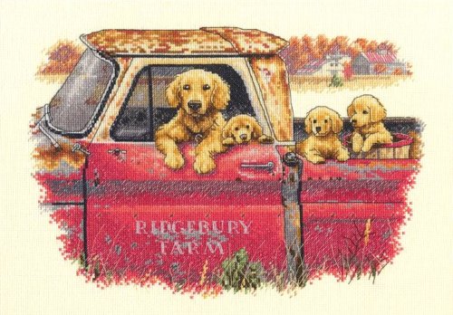 (image for) Golden Ride Counted Cross Stitch Kit